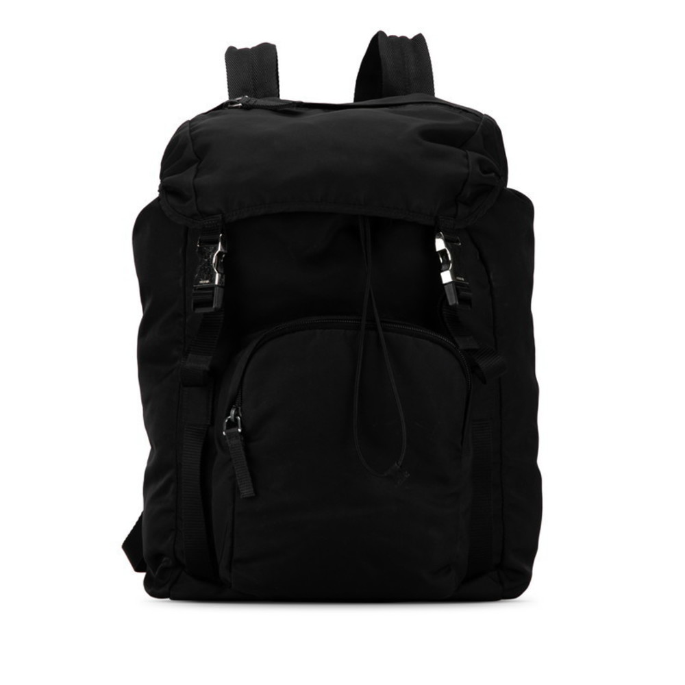 Prada Backpack Nylon Triangle Plate Rucksack Black - image 2